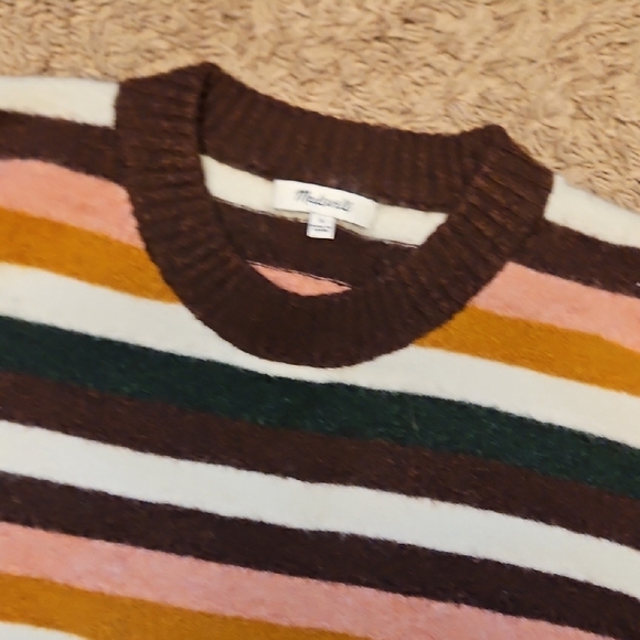 Madewell Striped Payton Pullover Sweater - Picture 4 of 8
